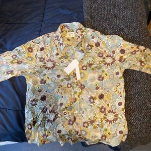 flower button up
